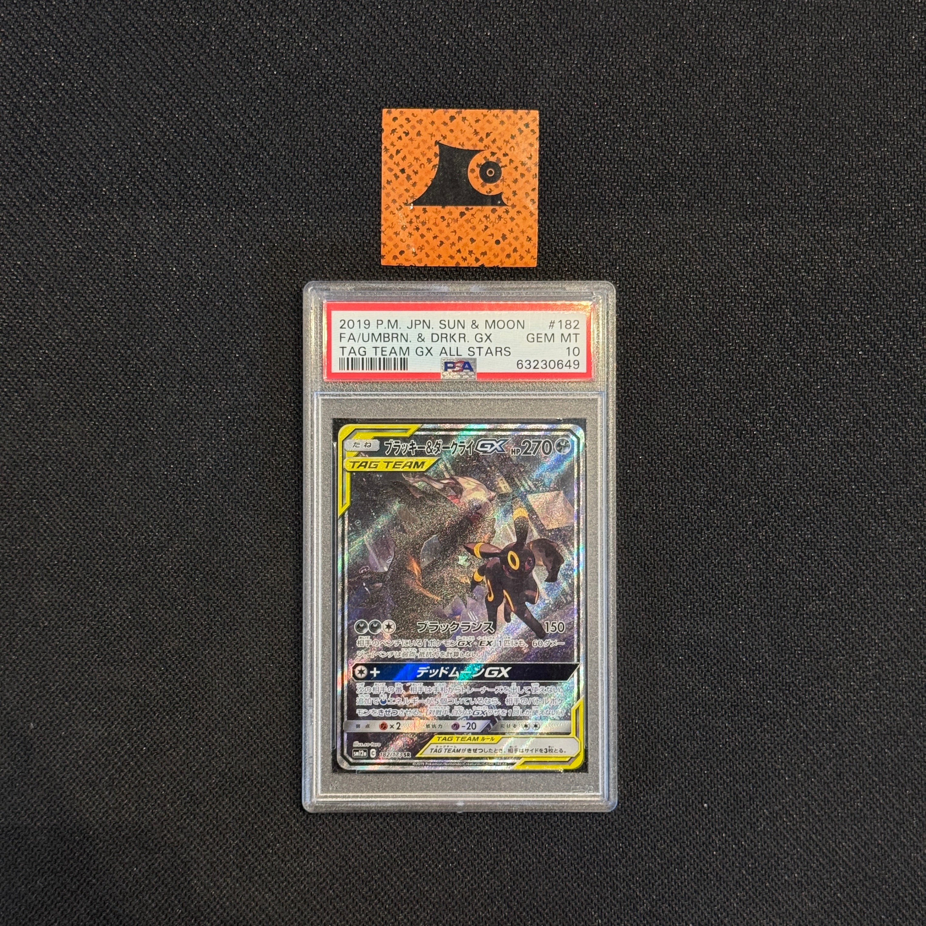 [PSA10] Umbreon & Darkrai GX - 182/173 - SM12a - Tag Team GX