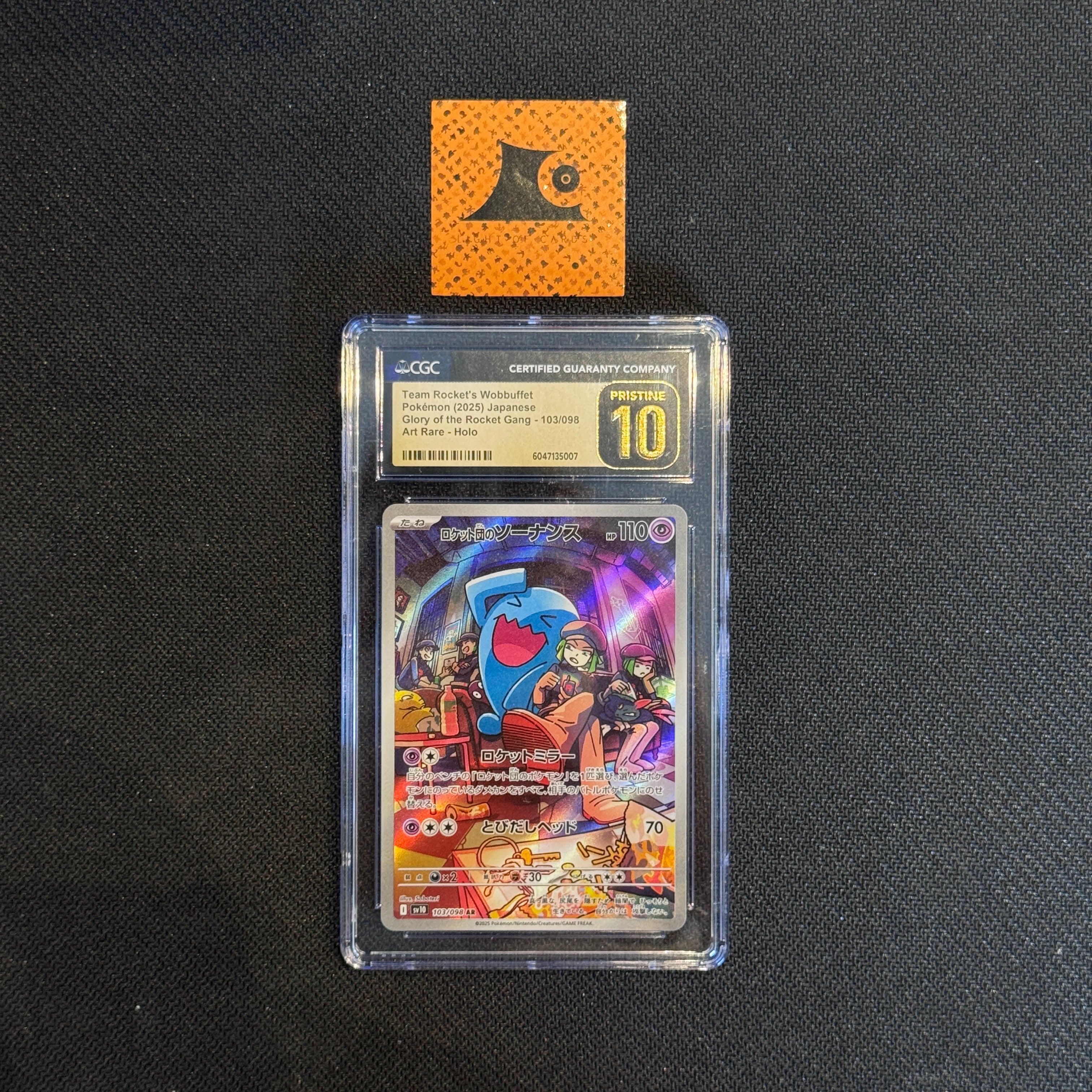 [CGC Pristine 10] Team Rocket's Wobbuffet - Art Rare - 103/098 - Glory of the Rocket Gang
