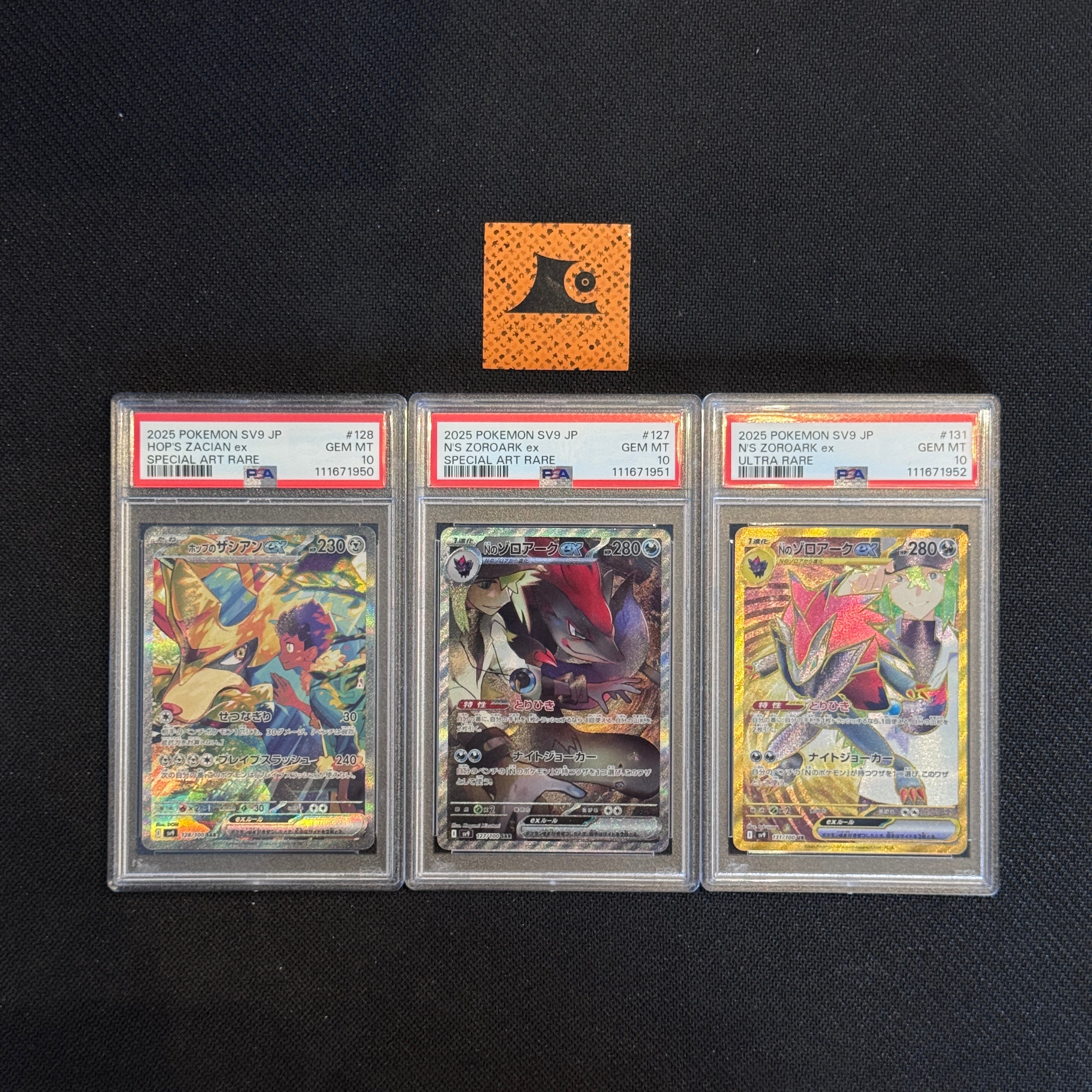 [PSA 10 - Sequential] Hop's Zacian & N'S Zoroark  - 127/100 & 128/100 & 131/100