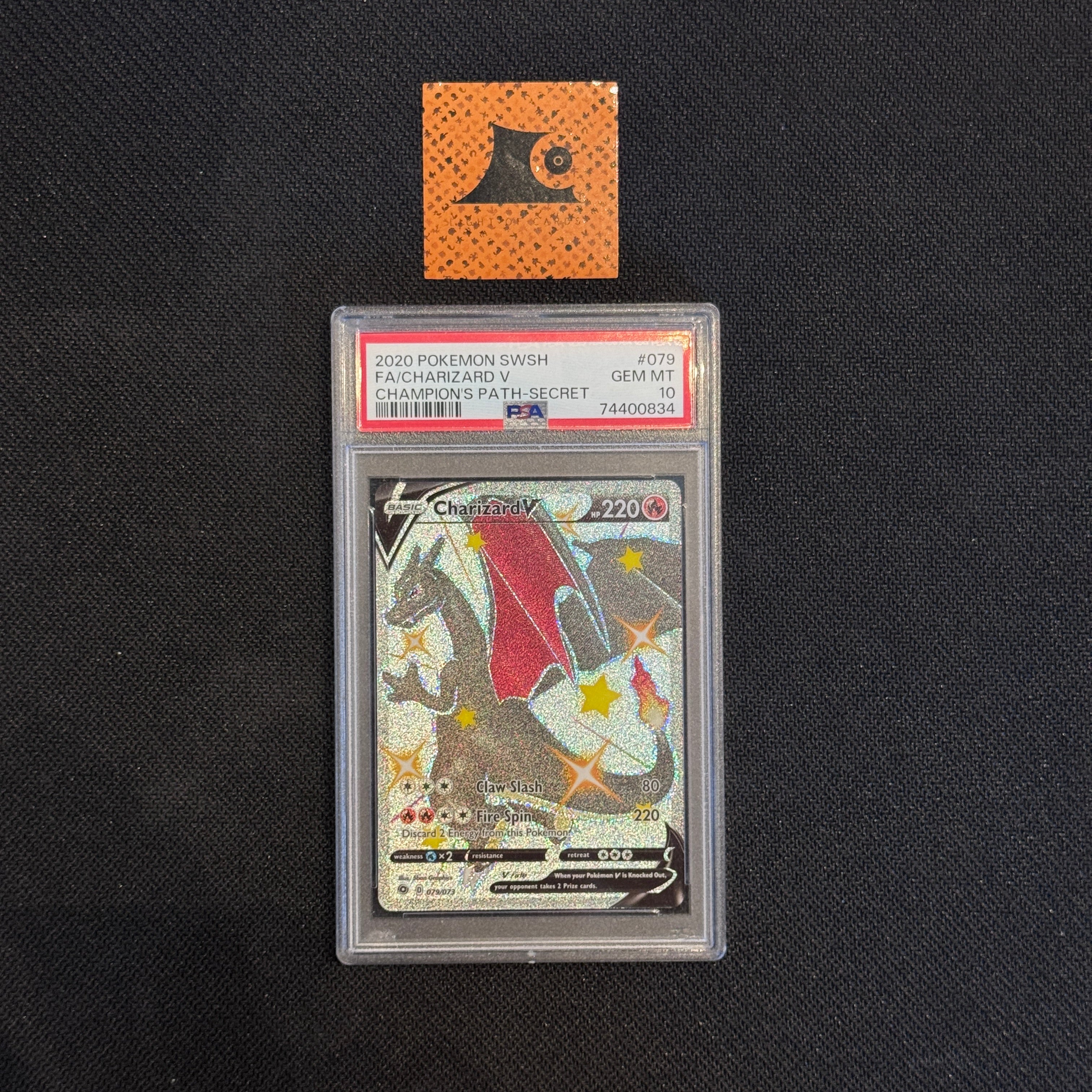 [PSA 10] Charizard V - 079/073 - Champion's Path-Secret