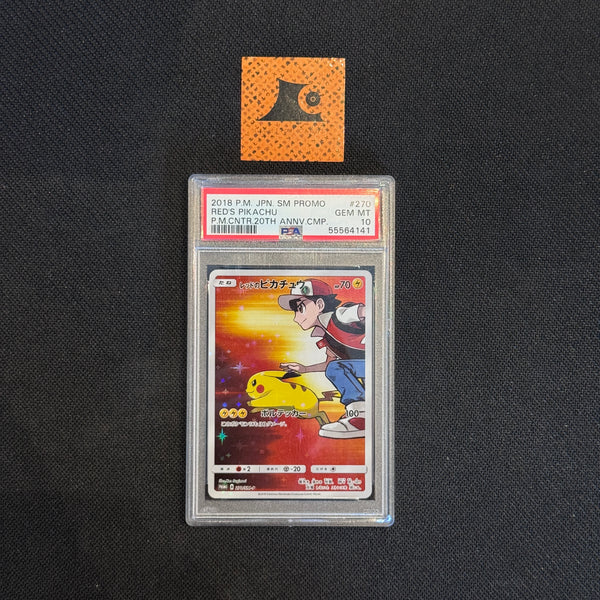 PSA 10] - Red's Pikachu - 270/SM-P 20th Anniversary - Pokémon TCG
