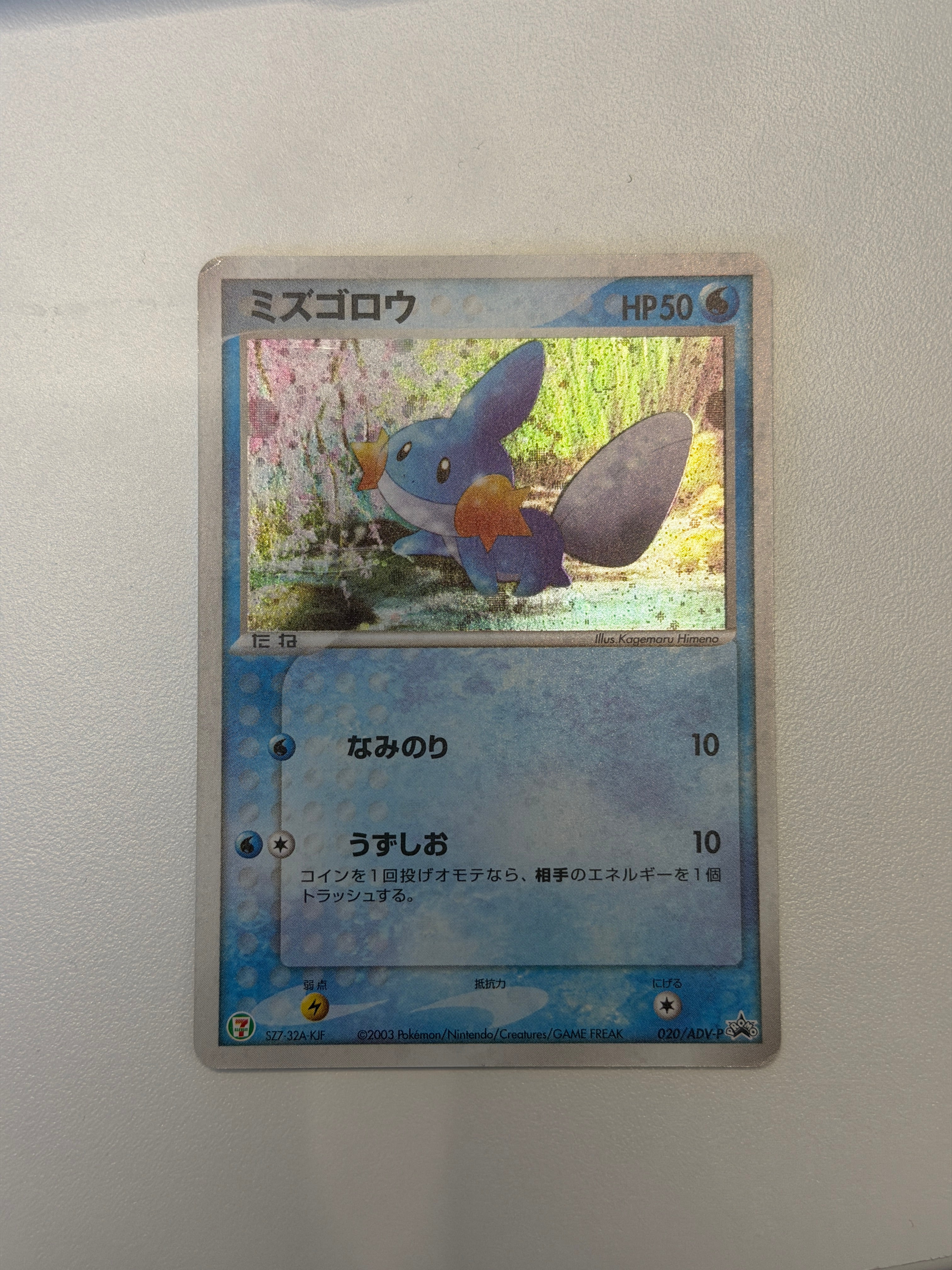 Pokémon TCG - Mudkip [7-11] - 20/ADV-P - JP - Promo