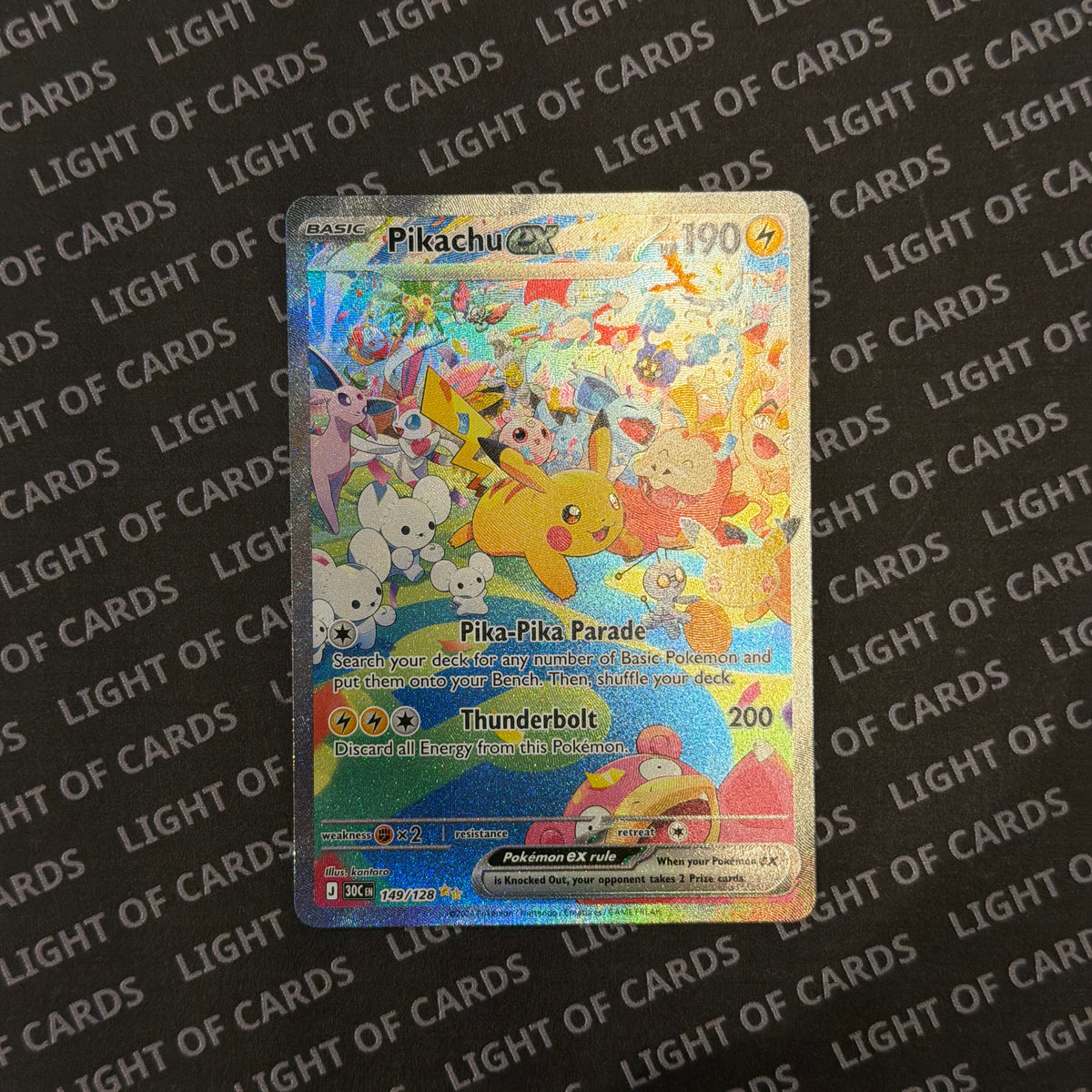 Pokémon TCG - Pikachu ex - 149/128 - 30th Celebration