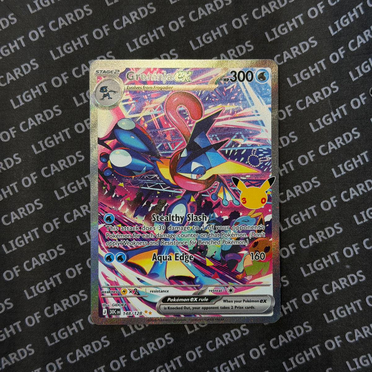 Pokémon TCG - Greninja ex - 148/128 - 30th Celebration