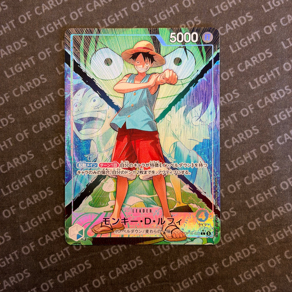 One Piece - Monkey D. Luffy (Alt Art) - OP16-022 - L - The Time of Battle