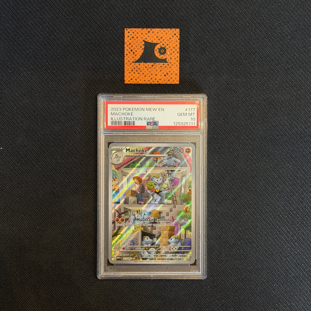rare machoke pokemon card - 177/165 - Pokemon 151 - Illustration Art Machokes attacks do 50 more damage to the Defending Pokemon (before applying Weakness and Resistance) Pokemon - Machoke (58/108) -