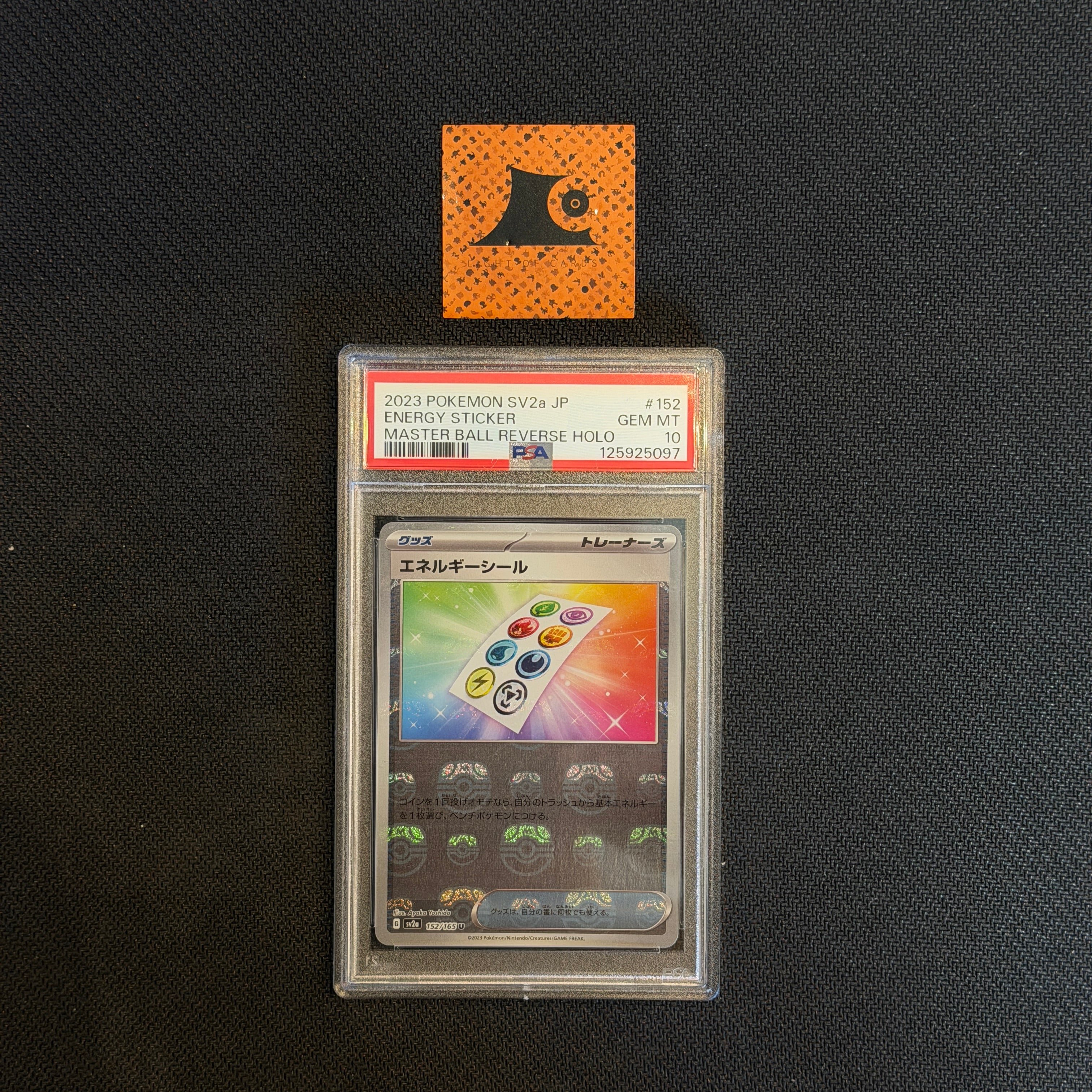 [PSA 10] Energy Sticker - 152/165 - Master Ball - Reverse Holo - JP
