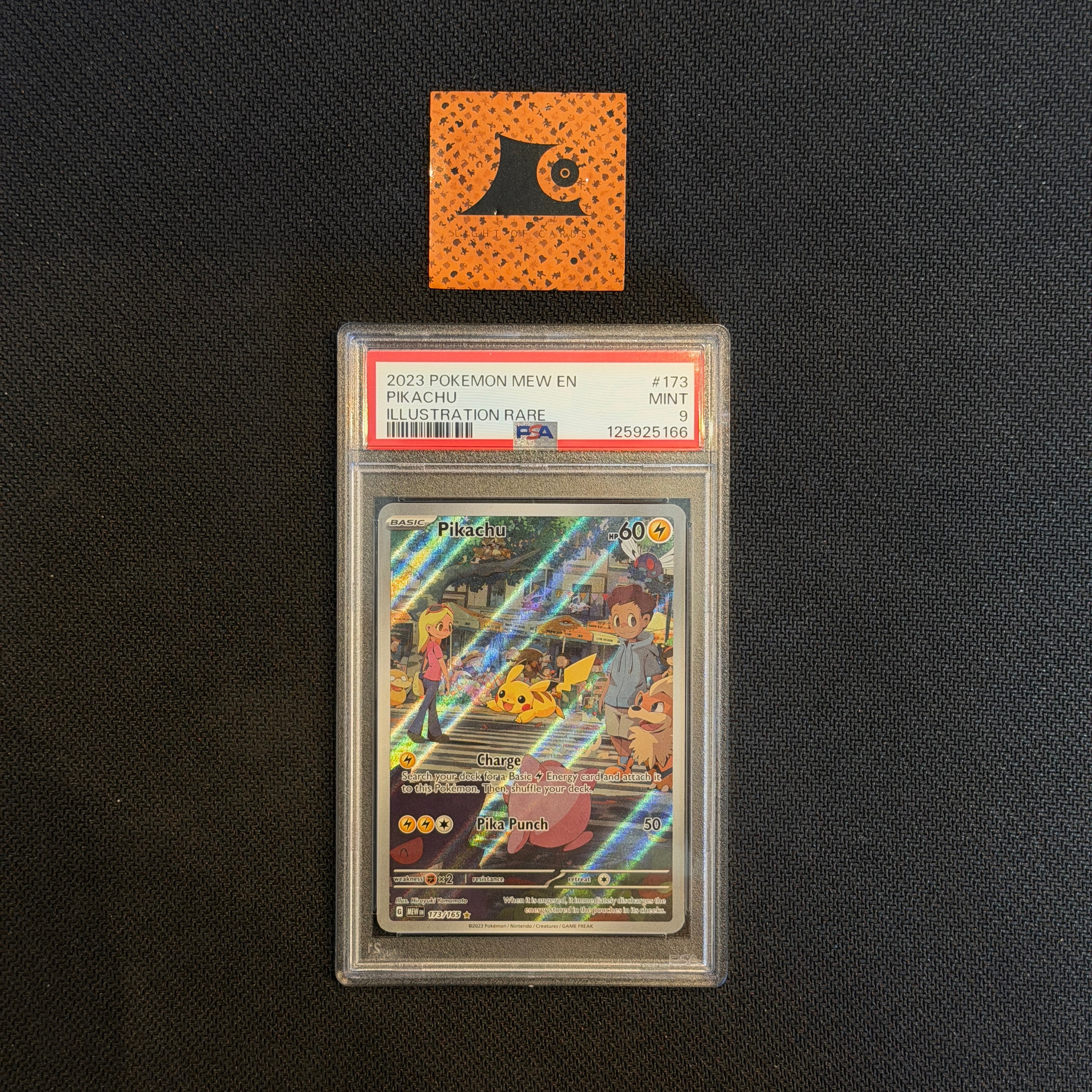 PSA 9] Pokemon TCG - Pikachu - 173/165 - Illustration Rare - 151
