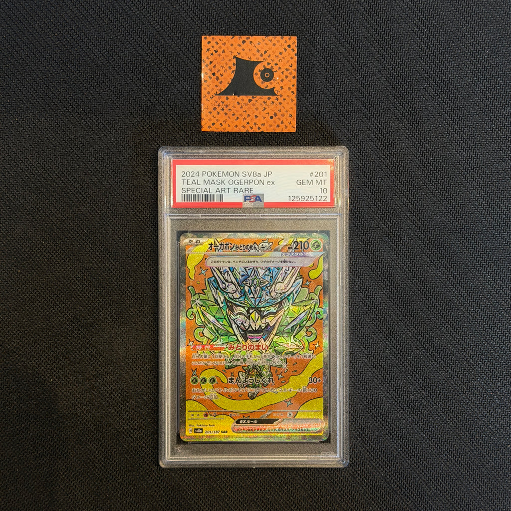 [PSA 10] Pokemon TCG - Teal Mask Ogerpon ex - 201/187 - SV8a - JP