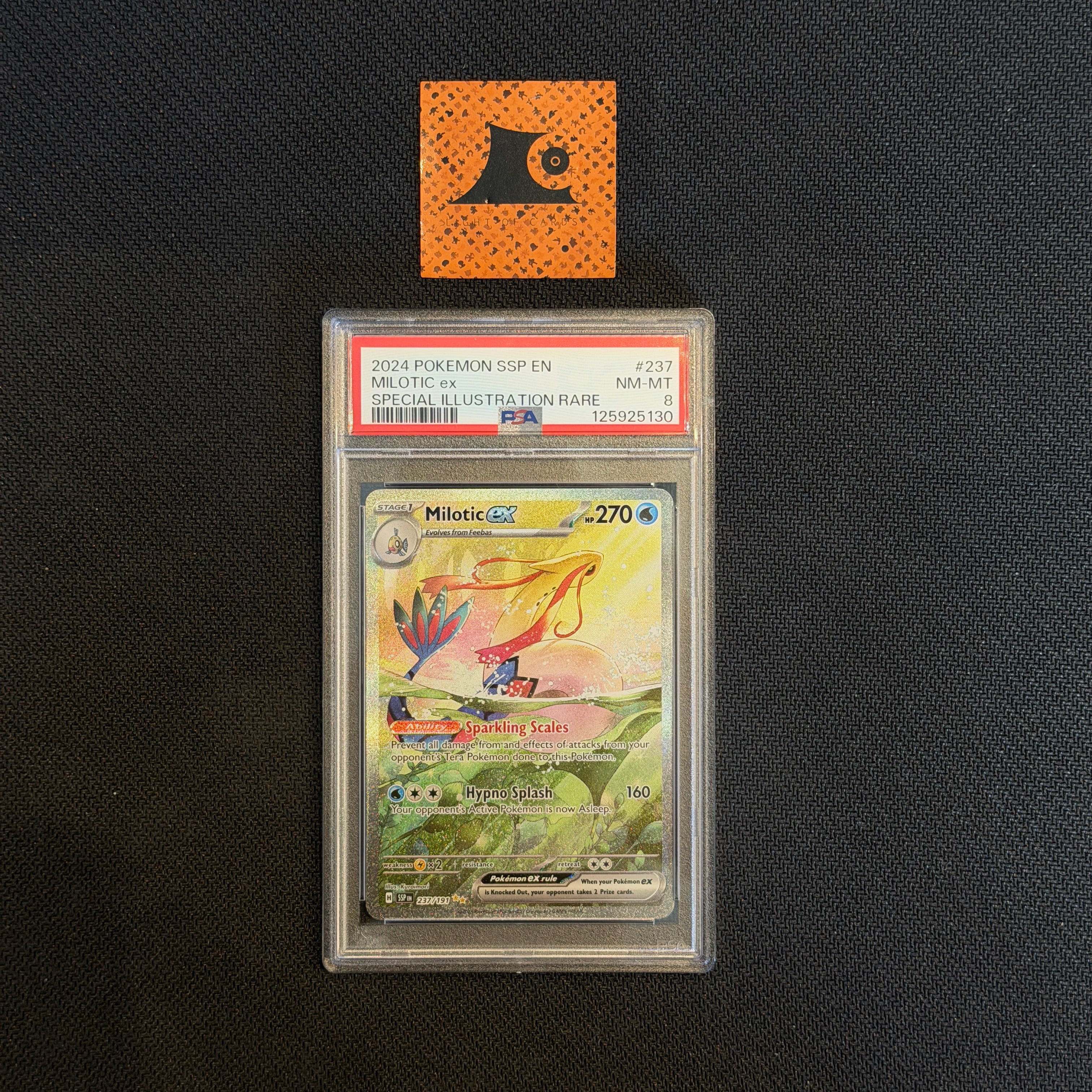 [PSA 8] Pokemon TCG - Milotic EX - 237/191 - SV8