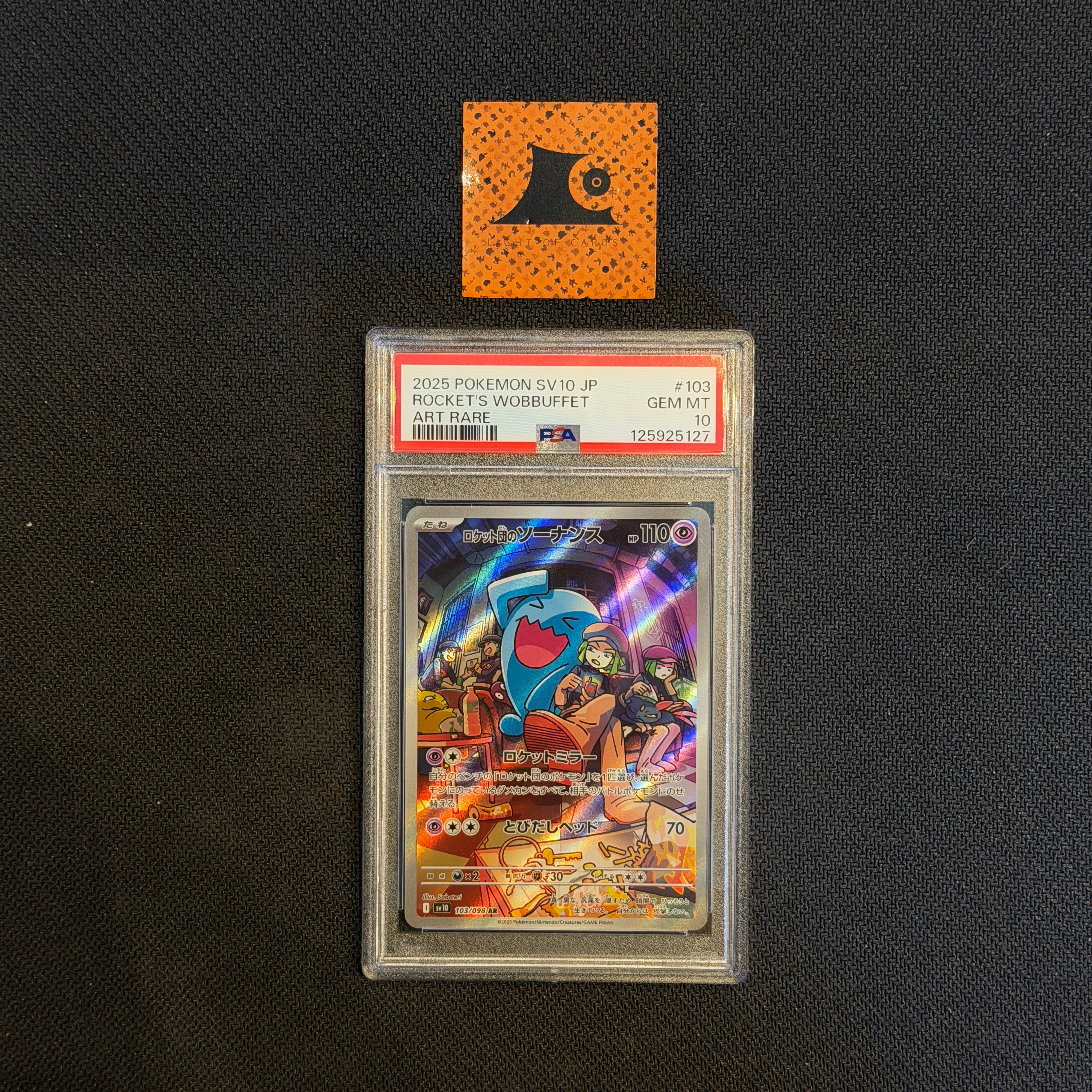[PSA 10] Pokemon TCG - Rocket's Wobuffet - 103/098 - SV10 - JP