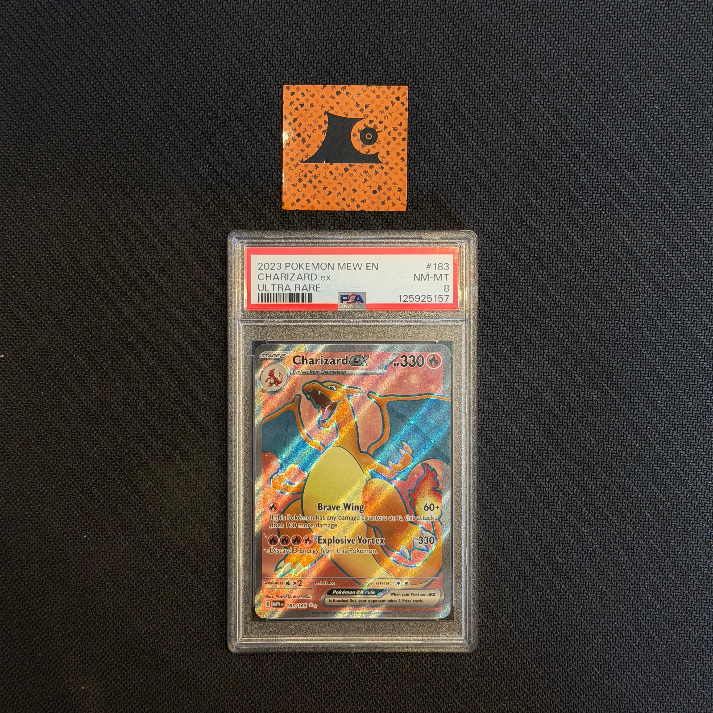 [PSA 8] Charizard Ex - 183/165 - Full Art - 151