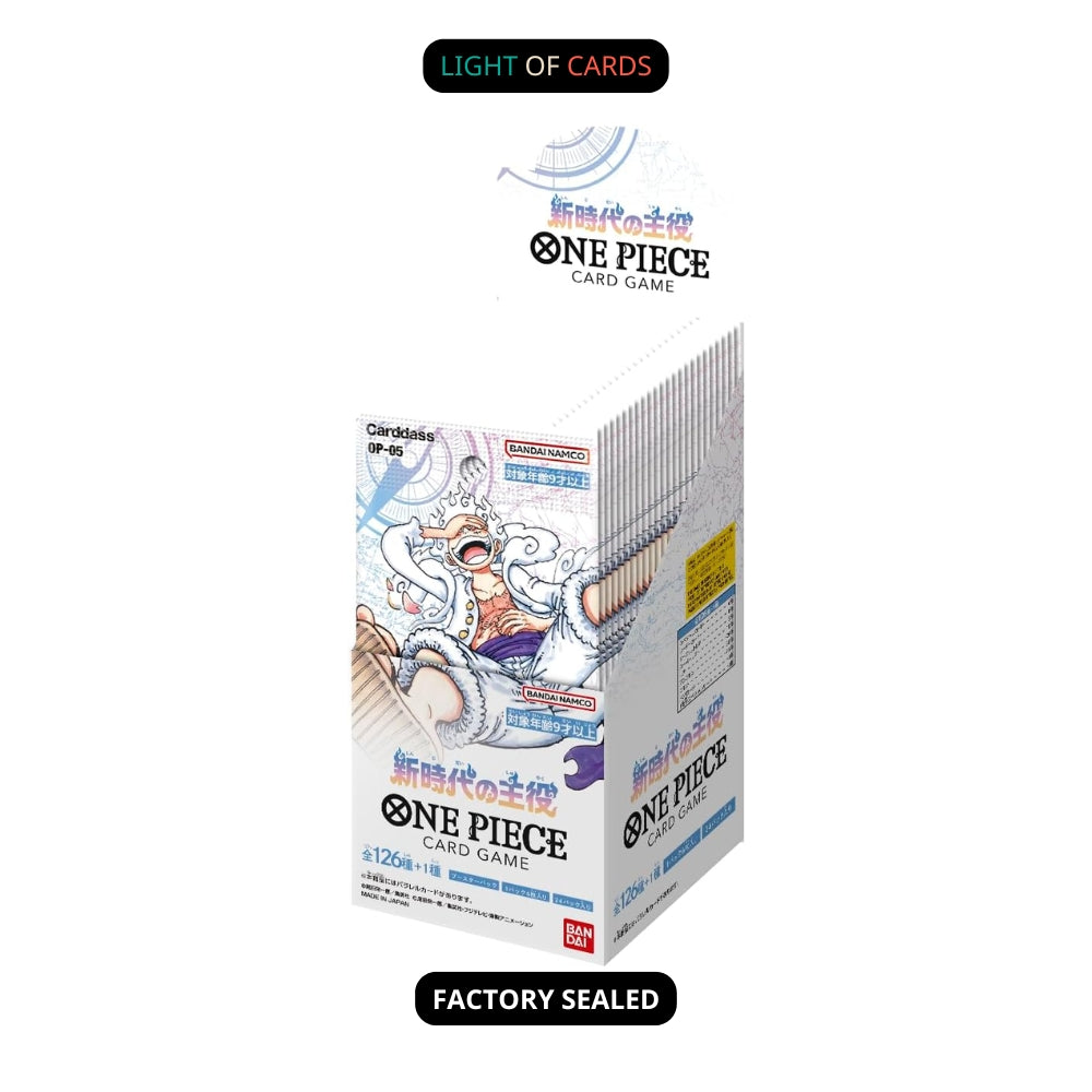 One PieceOP-05 Protagonist Of The New Generation - Booster Box - JP Light of Cards One PieceOP-05 Protagonist Of The New Generation - Booster Box - JP Light of Cards