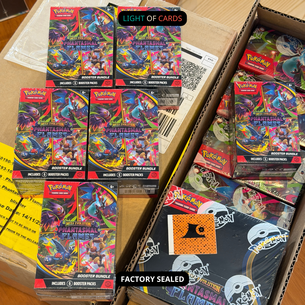 Pokmon TCG - Mega Evolution Phantasmal Flames Booster Box Light of Cards Pokmon TCG - Mega Evolution Phantasmal Flames Booster Box Light of Cards