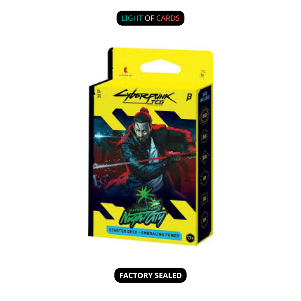 [Sealed] Cyberpunk TCG - Welcome to Night City: Embracing Power Starter Deck - Beta