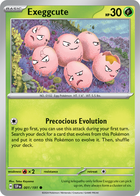 Pokémon TCG - Exeggcute - 001/191 - Surging Sparks