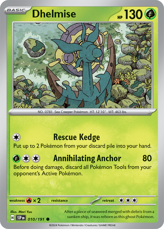 Pokémon TCG - Dhelmise - 010/191 - Surging Sparks