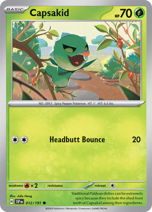 Pokémon TCG - Capsakid - 012/191 - Surging Sparks