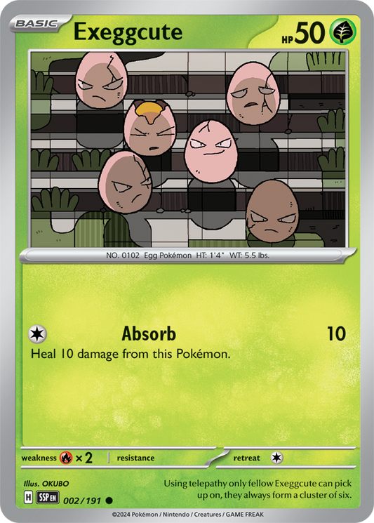 Pokémon TCG - Exeggcute - 002/191 - Surging Sparks