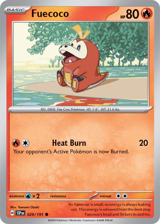 Pokémon TCG - Fuecoco - 029/191 - Surging Sparks