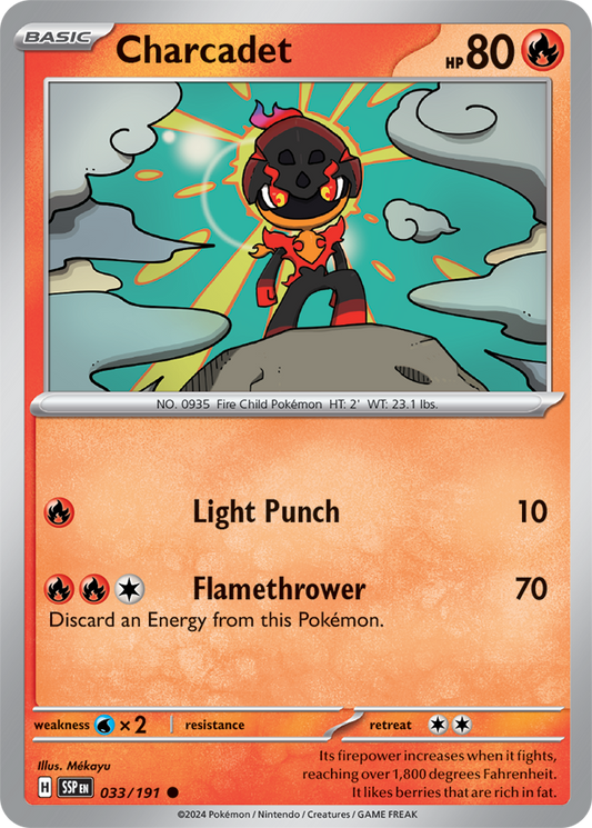 Pokémon TCG - Charcadet - 033/191 - Surging Sparks