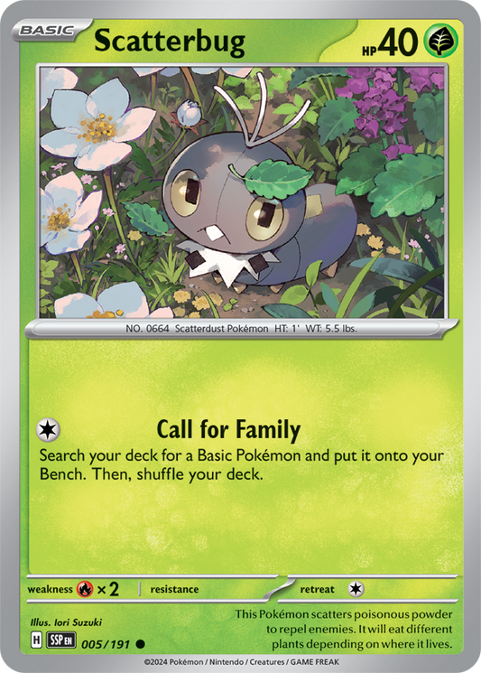 Pokémon TCG - Scatterbug - 005/191 - Surging Sparks
