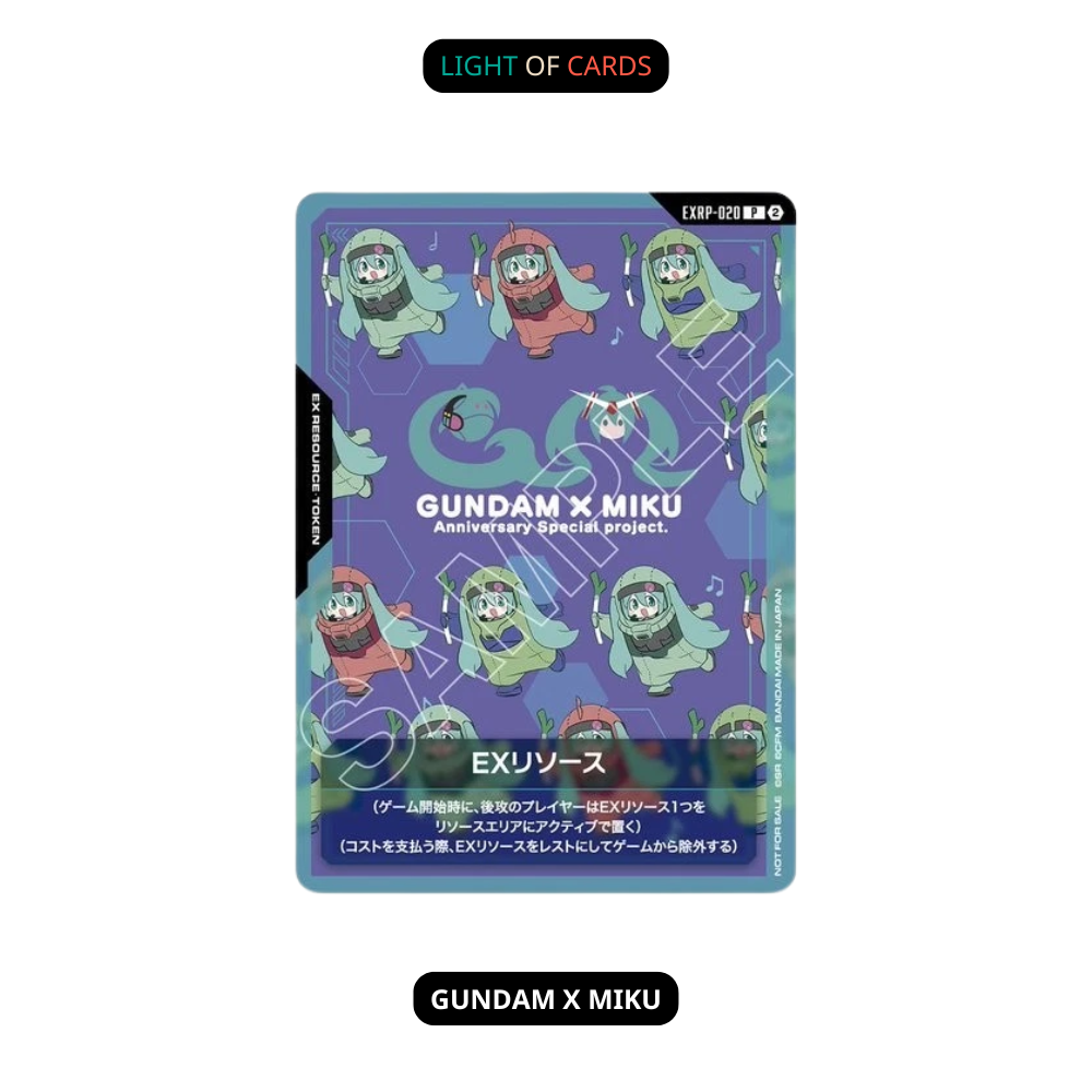 Gundam TCG - EXRP-020 Hatsune Miku Anniversary Collaboration